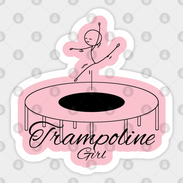 Trampoline girl Sticker by afmr.2007@gmail.com